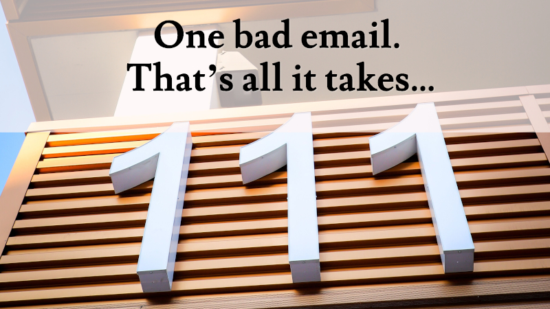 video explaining how one email only can have devastating effects to your business